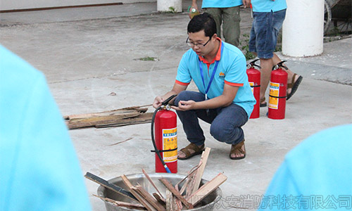消防演練滅火器講解